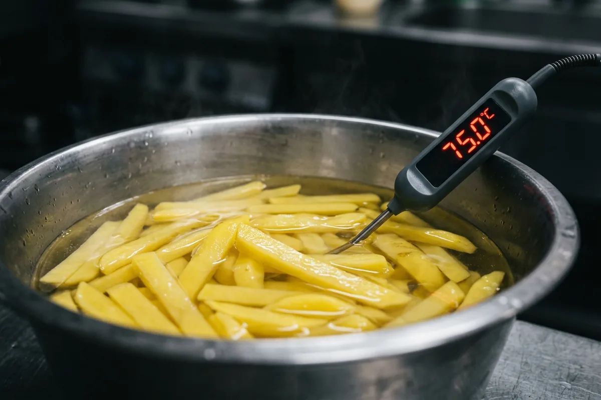 De verborgen fout die je Airfryer-frietjes verpest: stop met koud water en gebruik deze 70-graden-hack